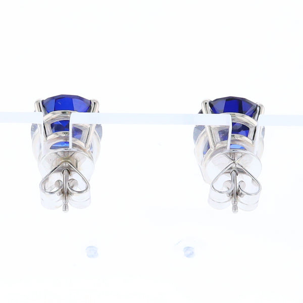 Imitation Sapphire Stud Earrings