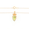 Pear-Shaped Peridot Necklace