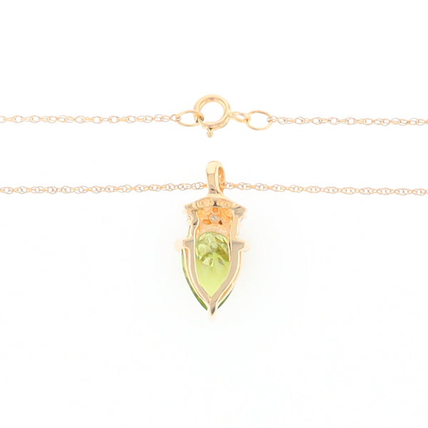 Pear-Shaped Peridot Necklace