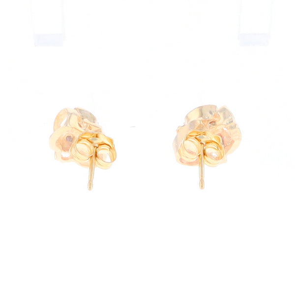 Diamond Leaf Stud Earrings