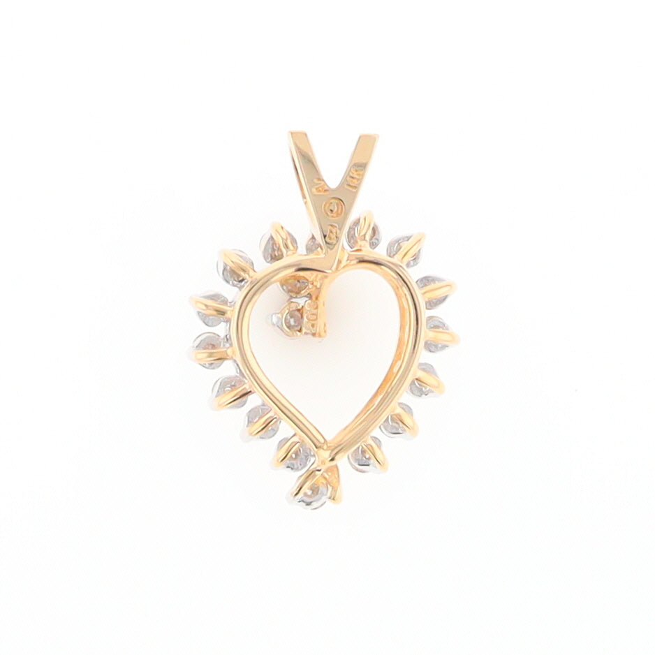 Open Heart Diamond Pendant