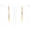 Flat Saddleback Hoop Earrings