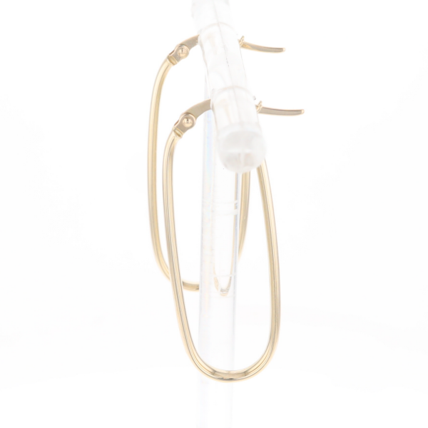 Flat Saddleback Hoop Earrings