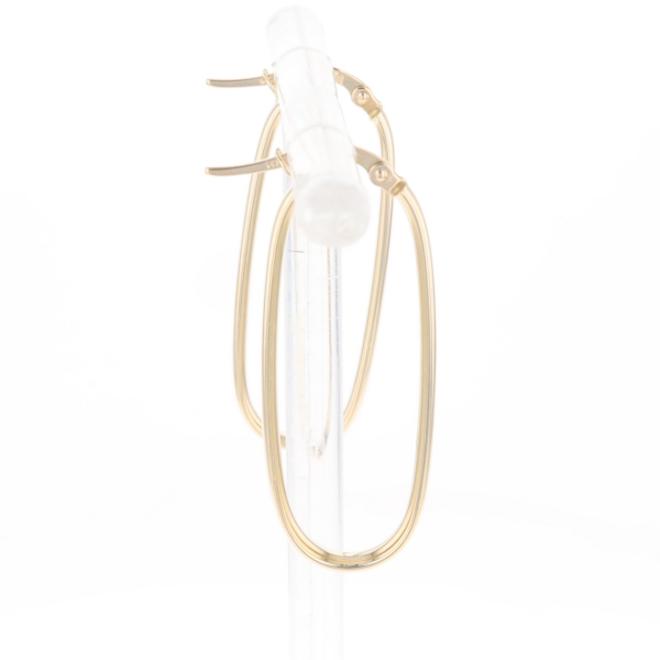 Flat Saddleback Hoop Earrings