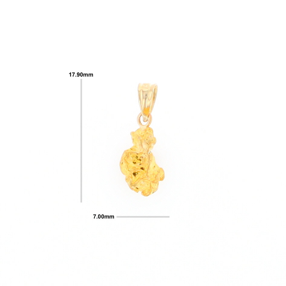 Natural Gold Nugget Pendant