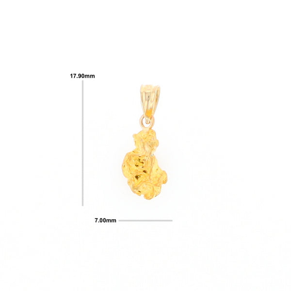 Natural Gold Nugget Pendant