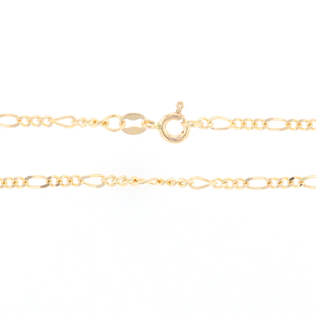 30" Gold Figaro Link Chain