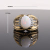 Opal Diamond Channels Ring