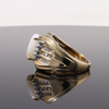 Opal Diamond Channels Ring