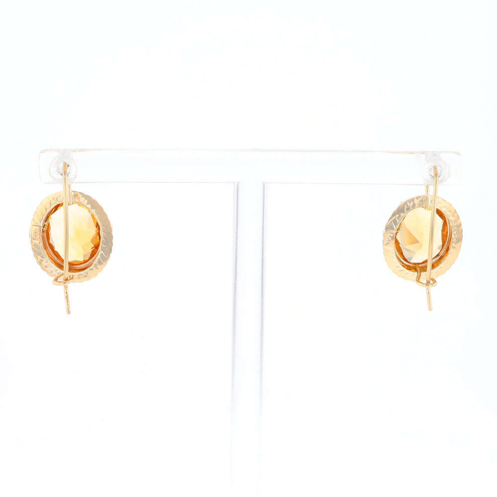 Citrine & Pearl Earrings