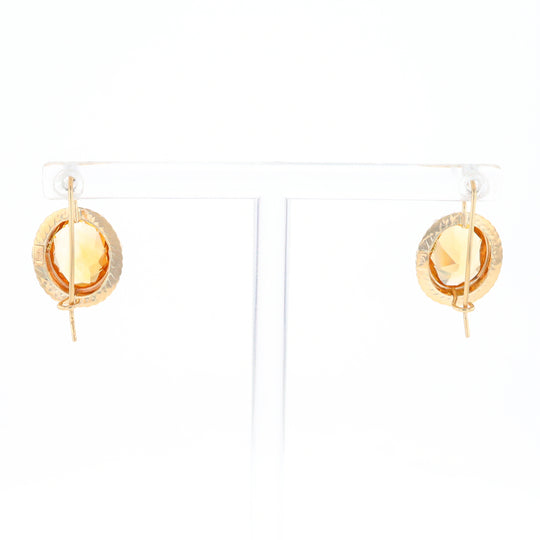 Citrine & Pearl Earrings