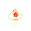 Pear Garnet Ring