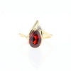 Pear Garnet Ring