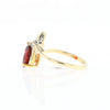 Pear Garnet Ring