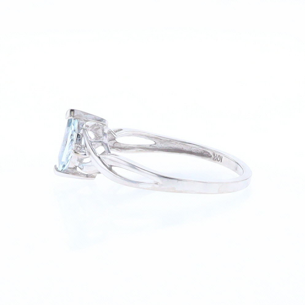 Marquise Blue Topaz Ring