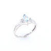 Marquise Blue Topaz Ring