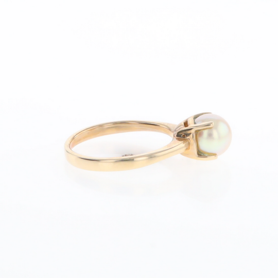 Solitaire Cultured Pearl Ring