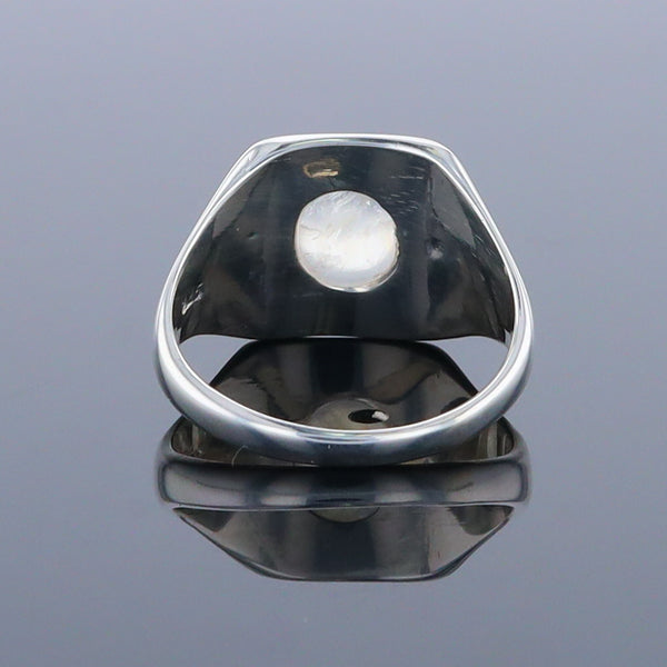 Bezel Moonstone Ring