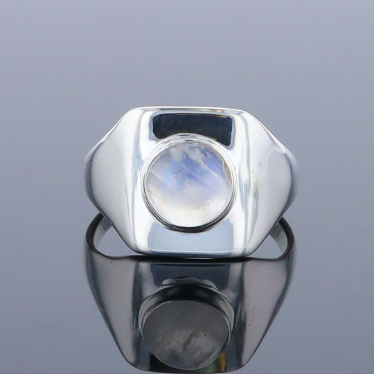 Bezel Moonstone Ring