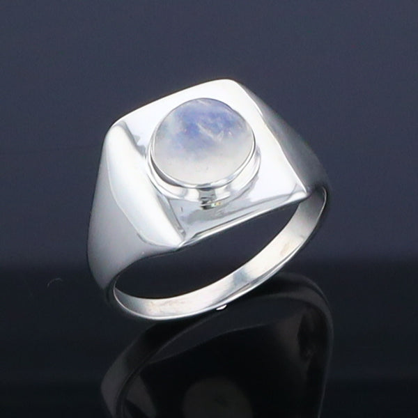 Bezel Moonstone Ring