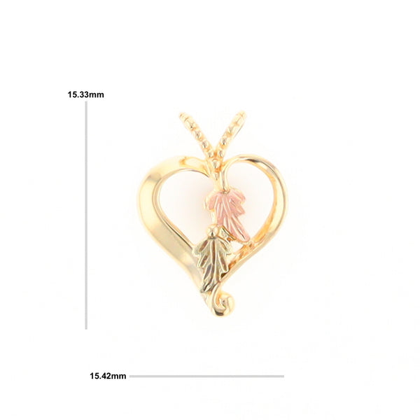 Black Hills Gold Open Heart Necklace