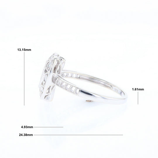 Open Heart Filigree Ring