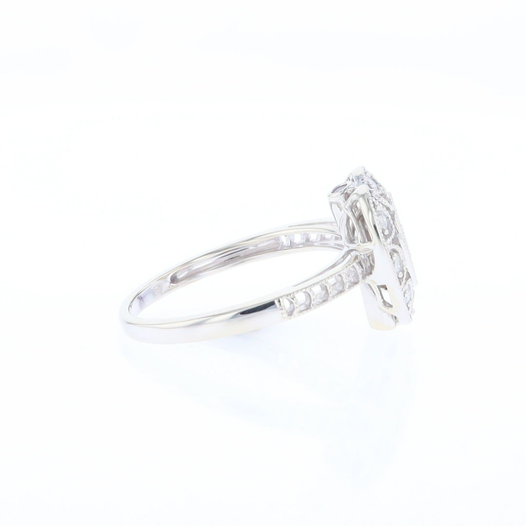 Open Heart Filigree Ring