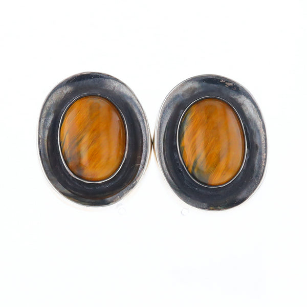 Native Brown Tigers Eye Earrings