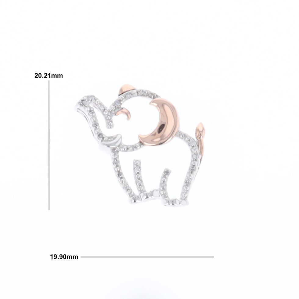 Elephant Diamond Pendant