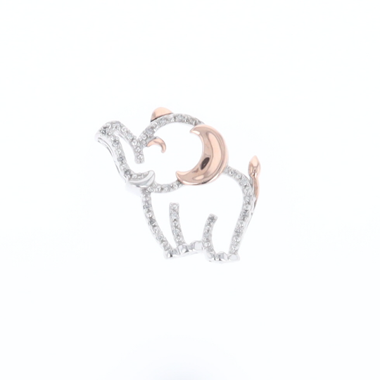 Elephant Diamond Pendant