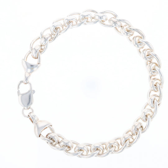 Sterling Silver Round Link Bracelet