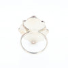 Bezel Set Coral Ring