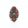 Bezel Set Coral Ring