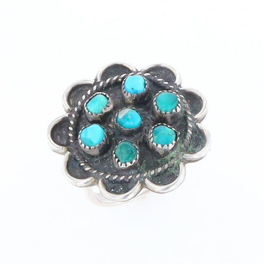 Turquoise Flower Ring