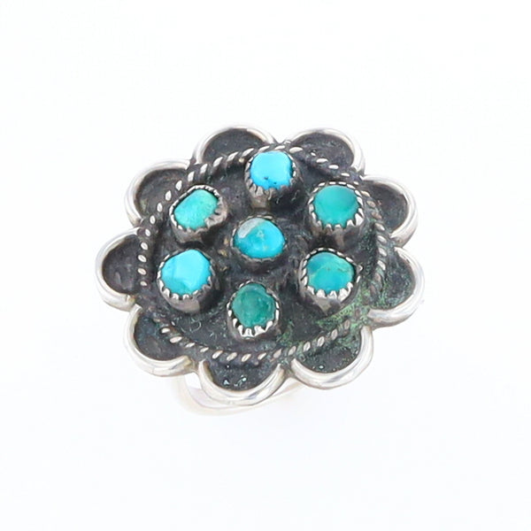 Turquoise Flower Ring