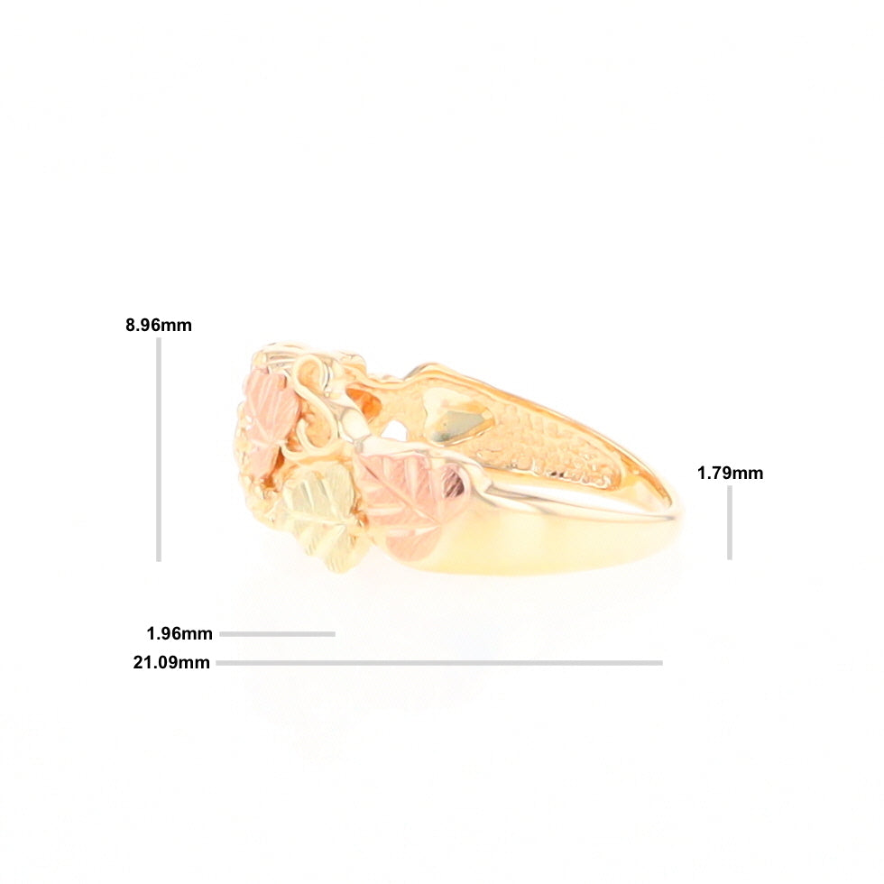 Black Hills Gold Grape Leaf Ring