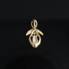 Pear-leaf Opal and Diamond Pendant