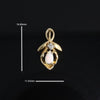 Pear-leaf Opal and Diamond Pendant