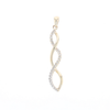 Ribbon Twist Diamond Pendant