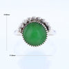 Green Glass Beaded Ring