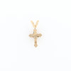 Black Hills Gold Diamond Cross Pendant