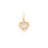 Blue Topaz Heart Pendant