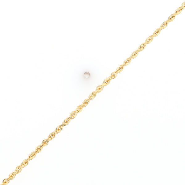 24" Yellow Gold Rope Chain