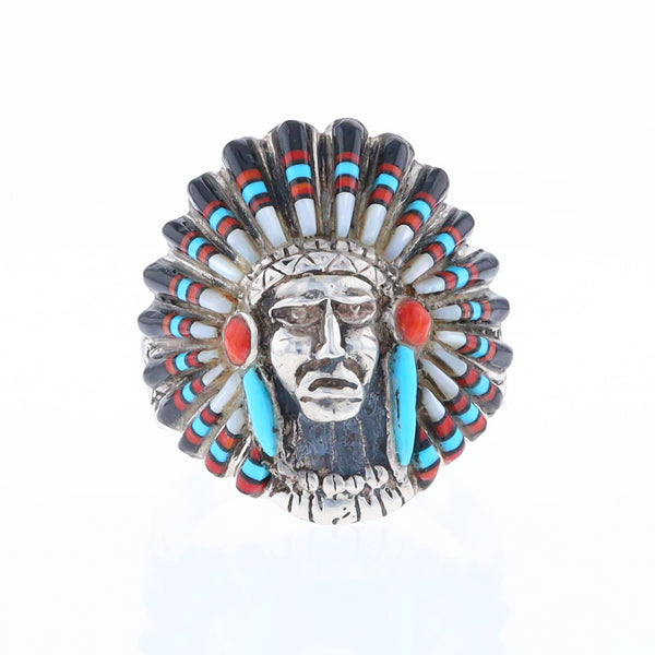 Native American Head Dress Ring