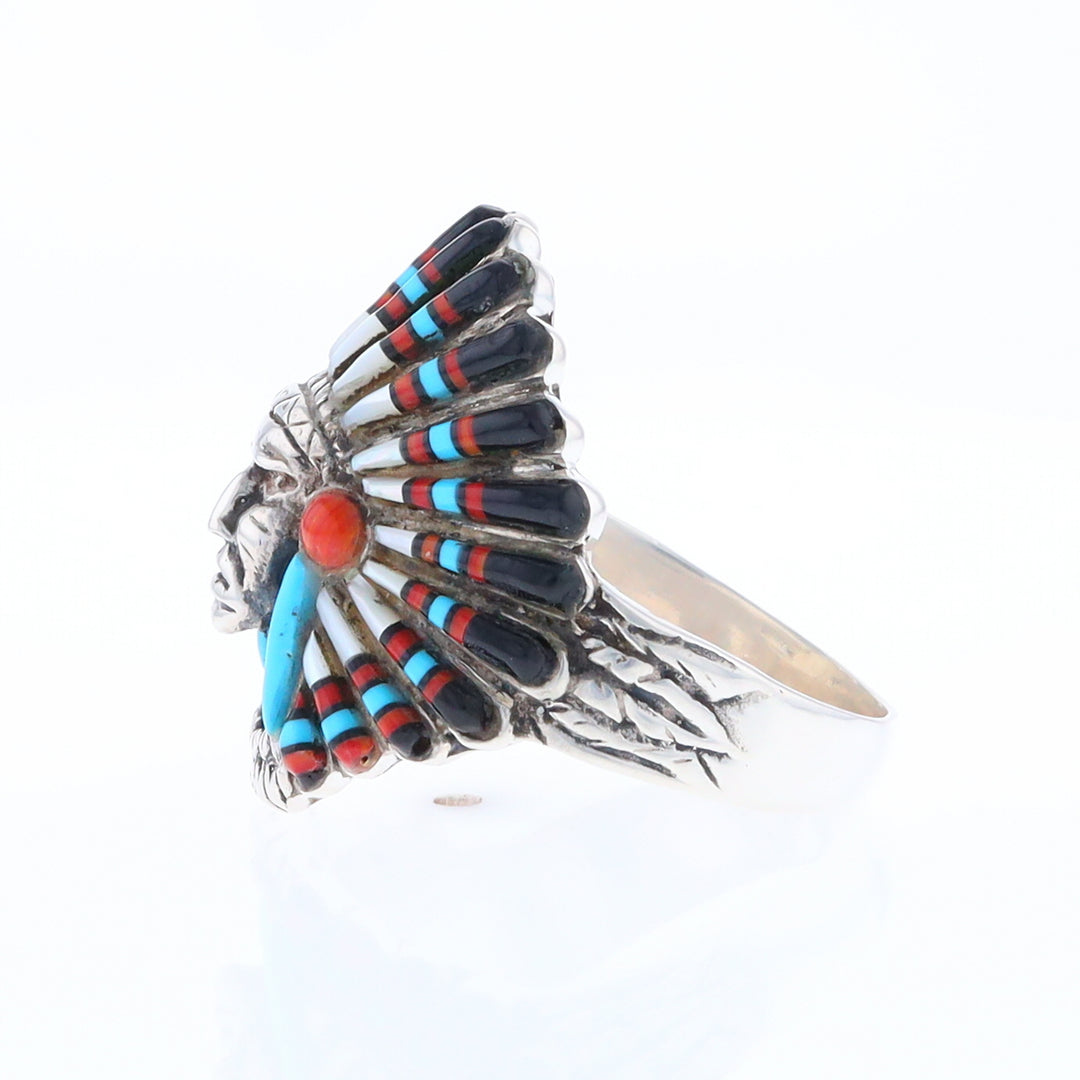 Native American Head Dress Ring