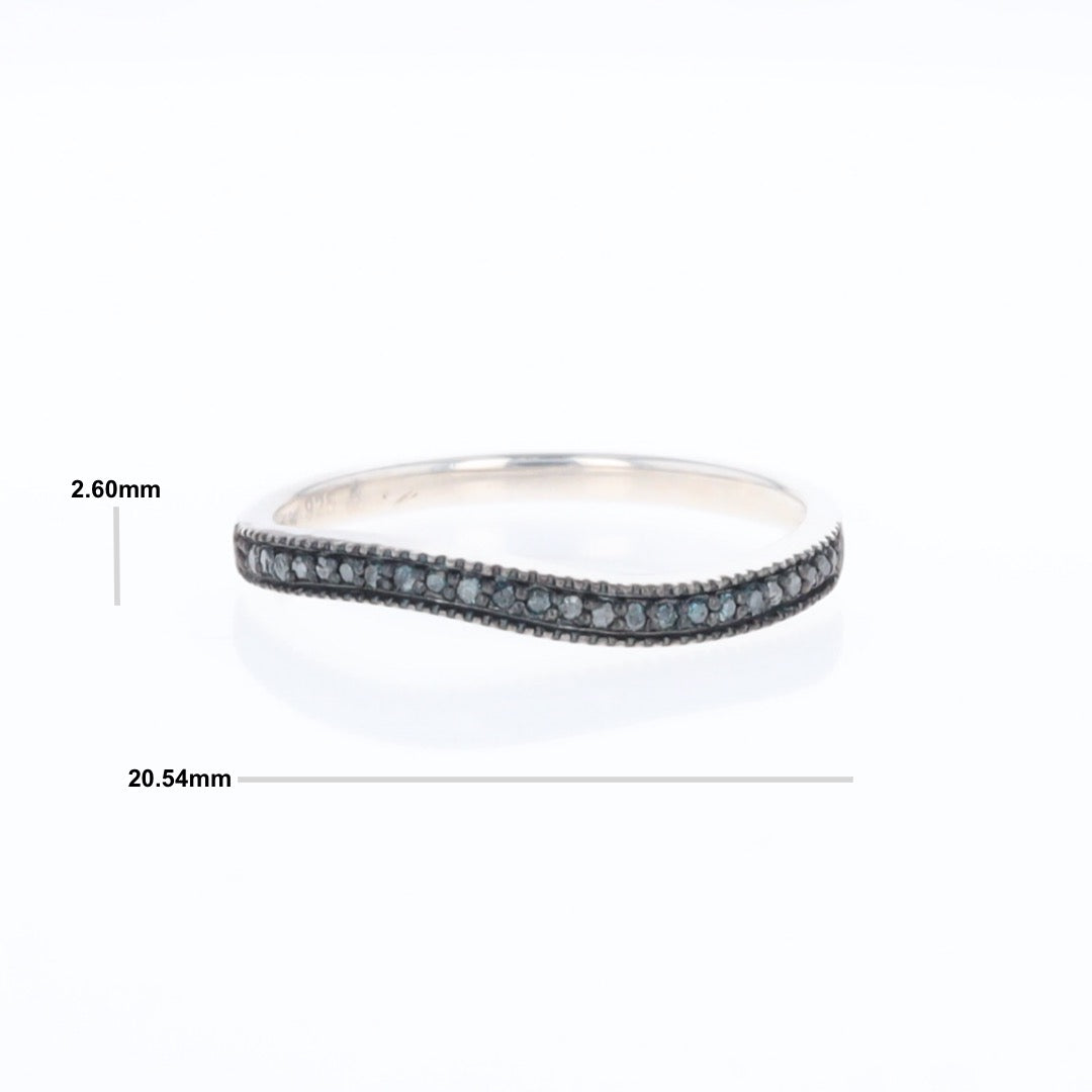Stackable Blue Diamond Ring