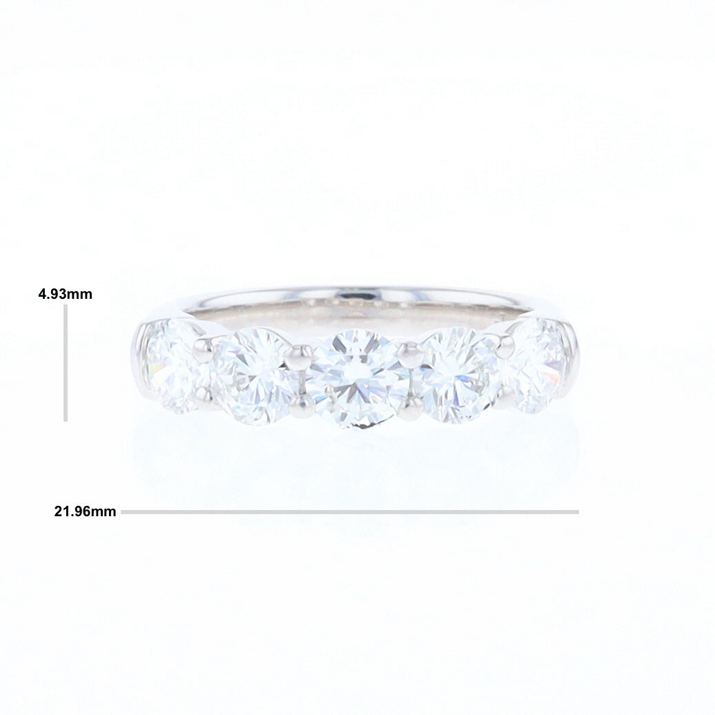 5 Diamond Wedding Band