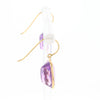 Solitaire Amethyst Dangle Earrings