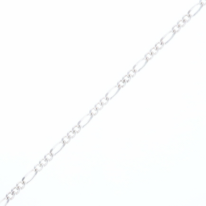 18.25" Sterling Silver Figaro Chain