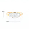 Two-Tone Princess Cut Diamond Engagement Ring